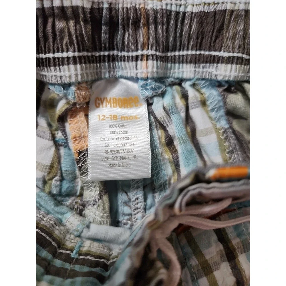 Gymboree 2011 Rhino Cutie Patchwork Shorts Size‎ 12-18 Mo